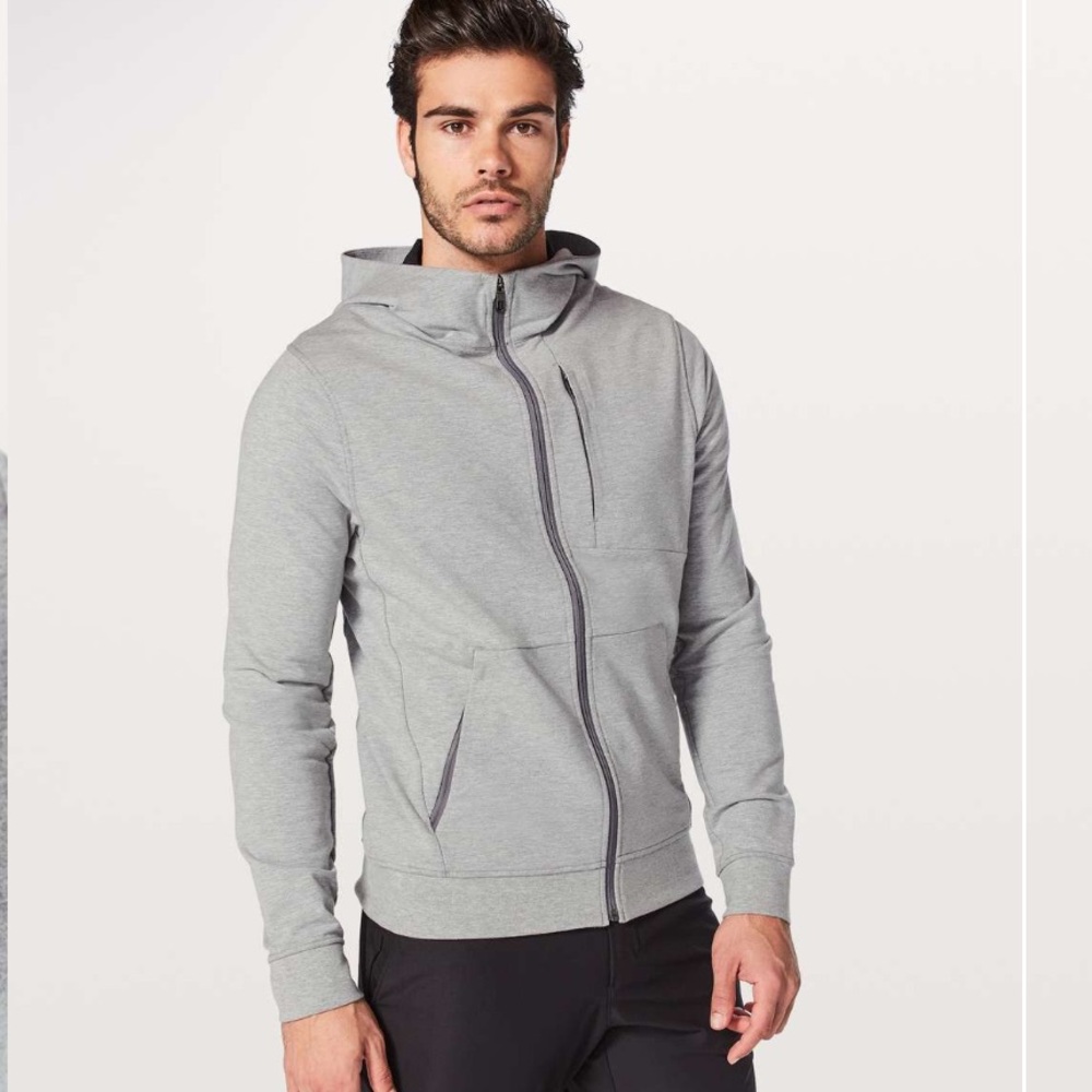 lululemon‎ City Sweat Zip Hoodie Heathered Grey Medium